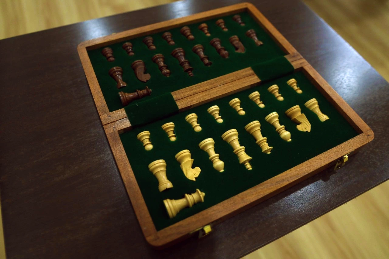 elegant chess board available in the club house of under the blue sky luxury villas in trivandrum