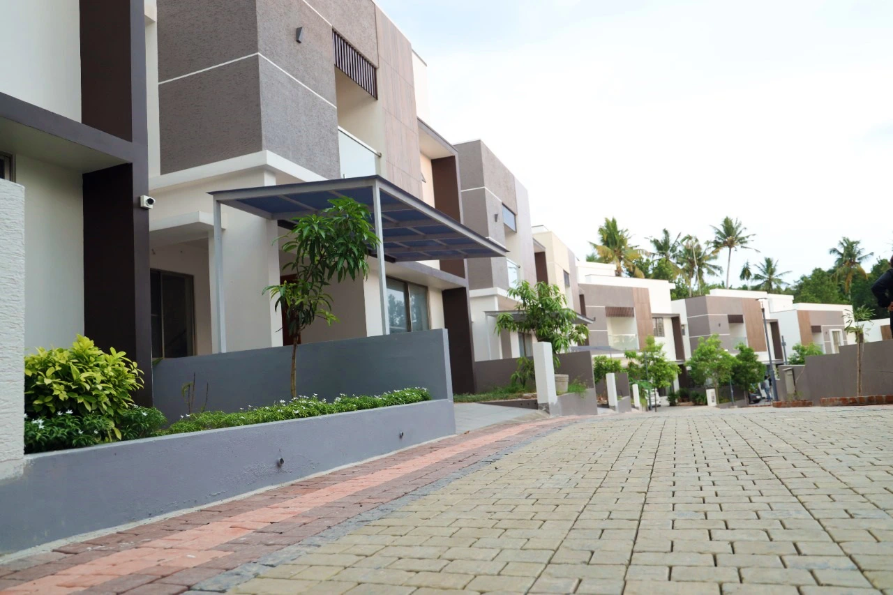 Pathway Inside Luxury Villa Project in Trivandrum