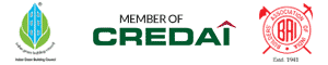 member-of-credai-indian-green-building-association-builders-association-of-india Indian Green Building Council Credai and Builder Association of India Logos