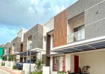 luxury villa homes in under the blue sky, trivandrum