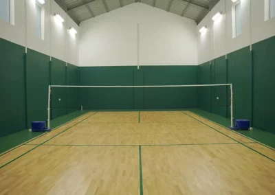 Indoor Badminton Court in the luxury villa the 44 club in Pattom